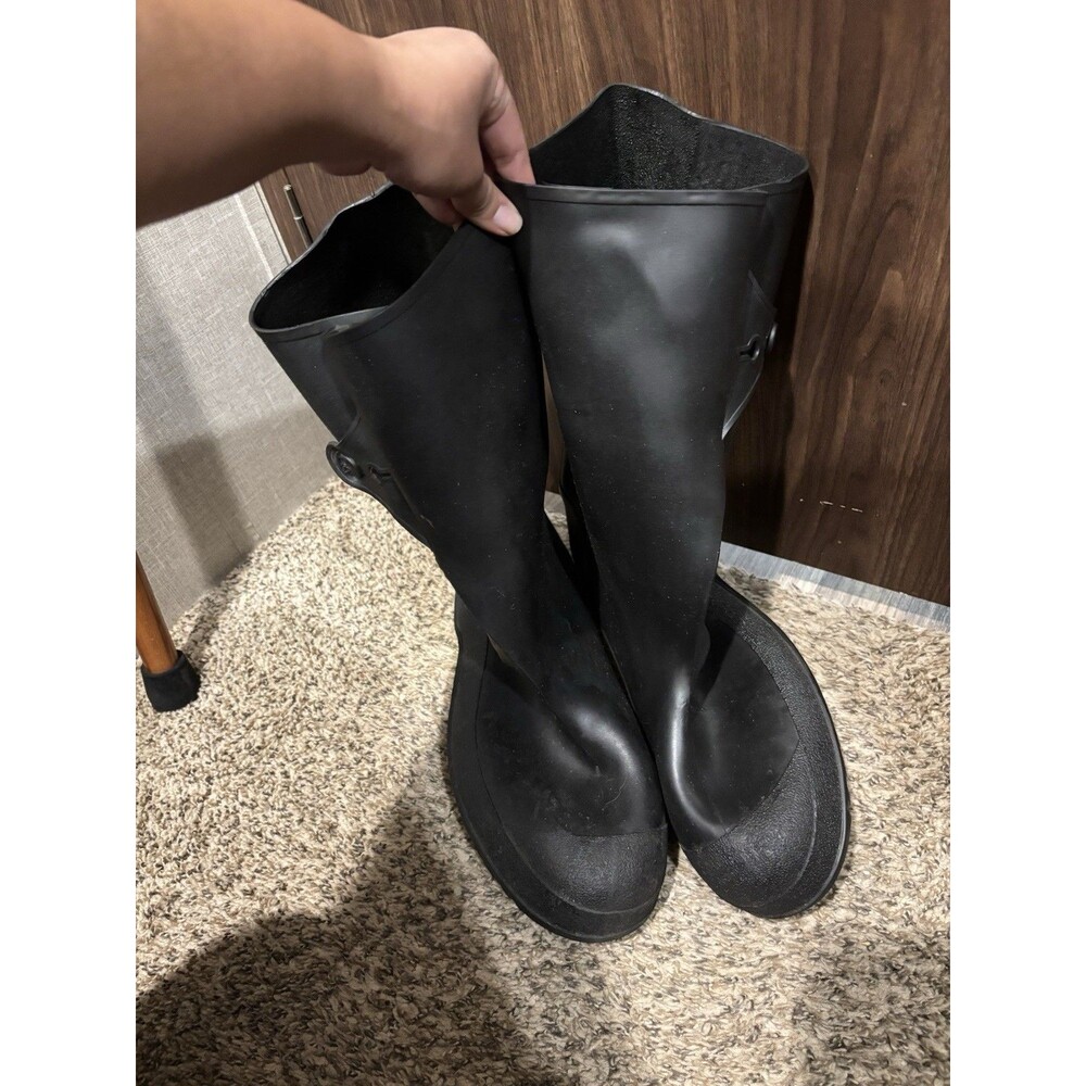 Tingley Workbrutes Button Tab Black Boots Size XL 11-12.5